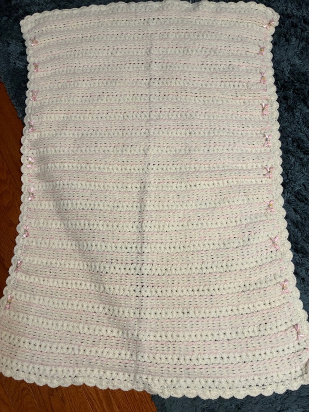 Crocheted Baby/Toddler Blanket - Picture 2 of 5